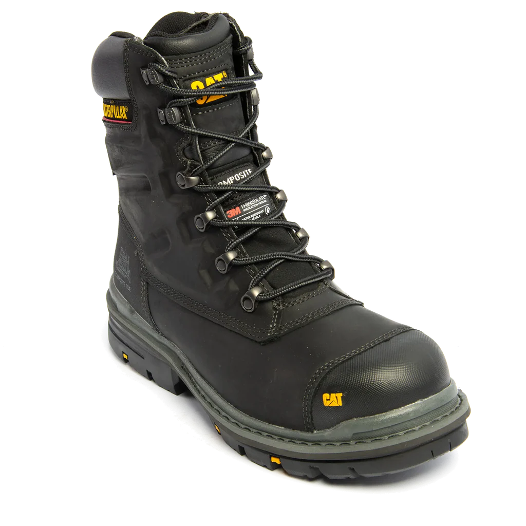 CAT 7064 S3/SRC/HRO Premier 8" Black Safety Boot