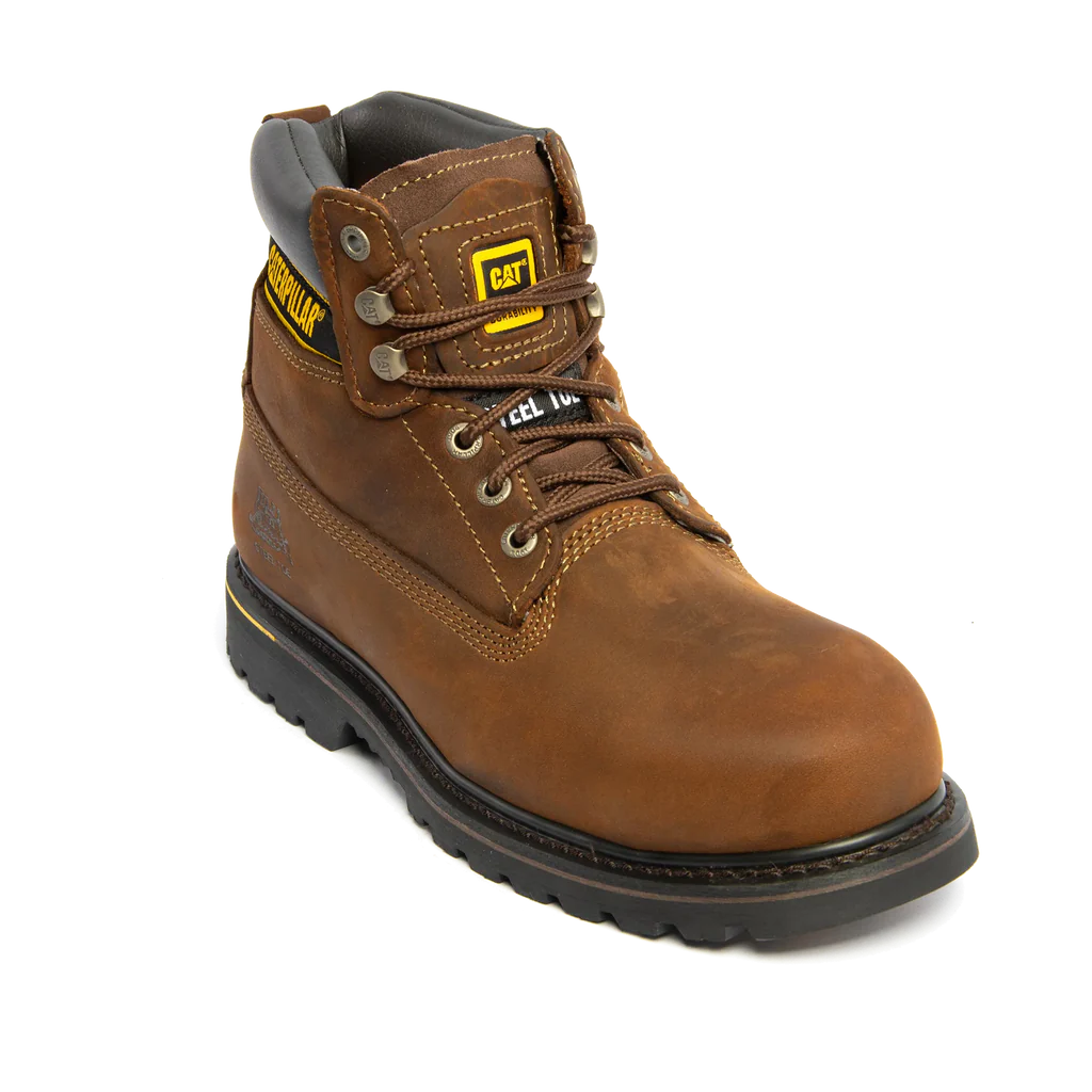 CAT 7041 SB SRC HRO Holton Brown Leather Steel Safety Boot