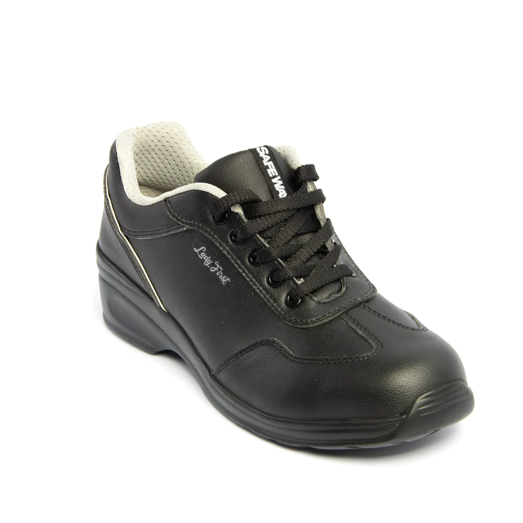 Himalayan 2502 S2/SRC Women's Black Microfibre Lace Safety Shoe